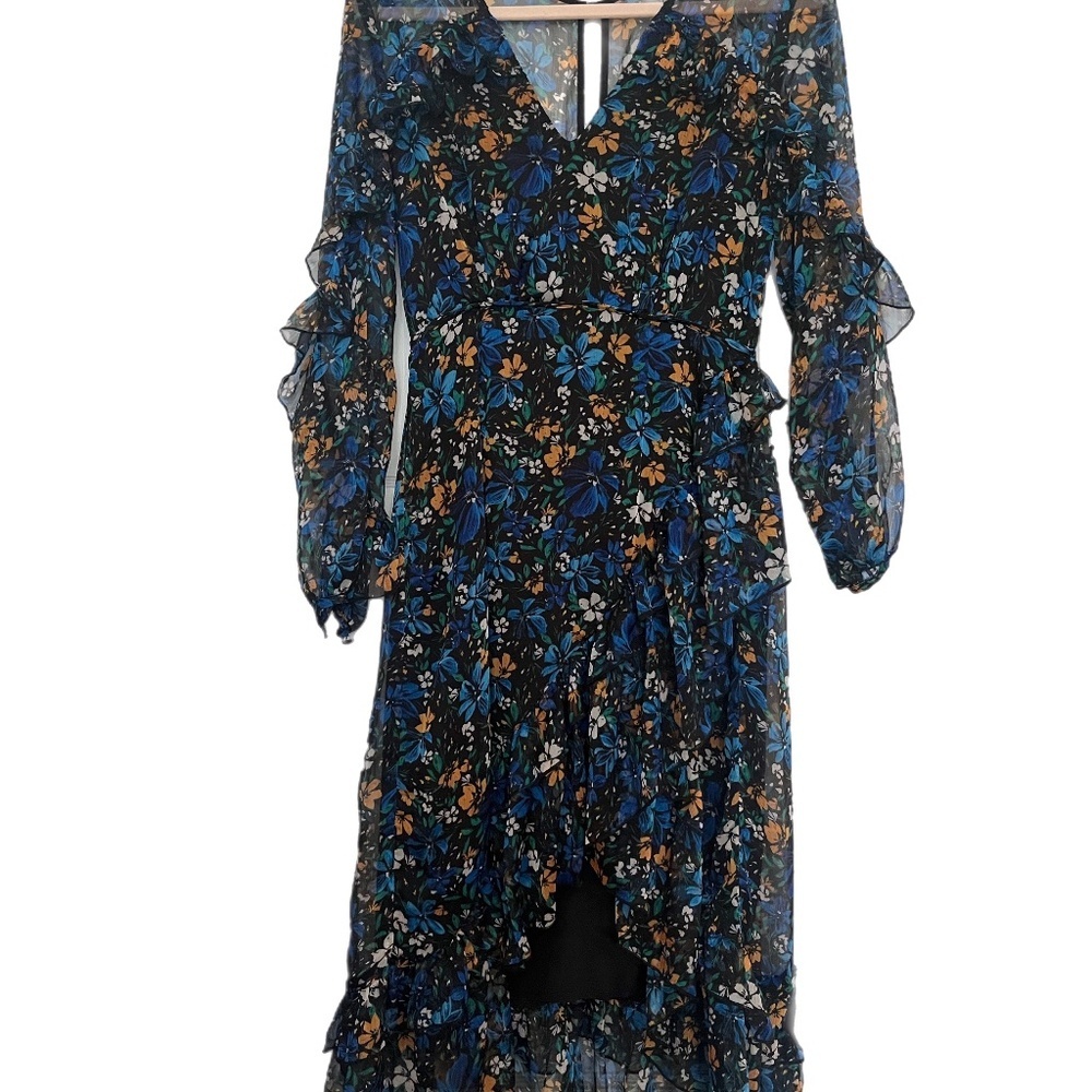 La Maison Talulah High Low Midi Floral Fairycore Flowy Feminine dress
